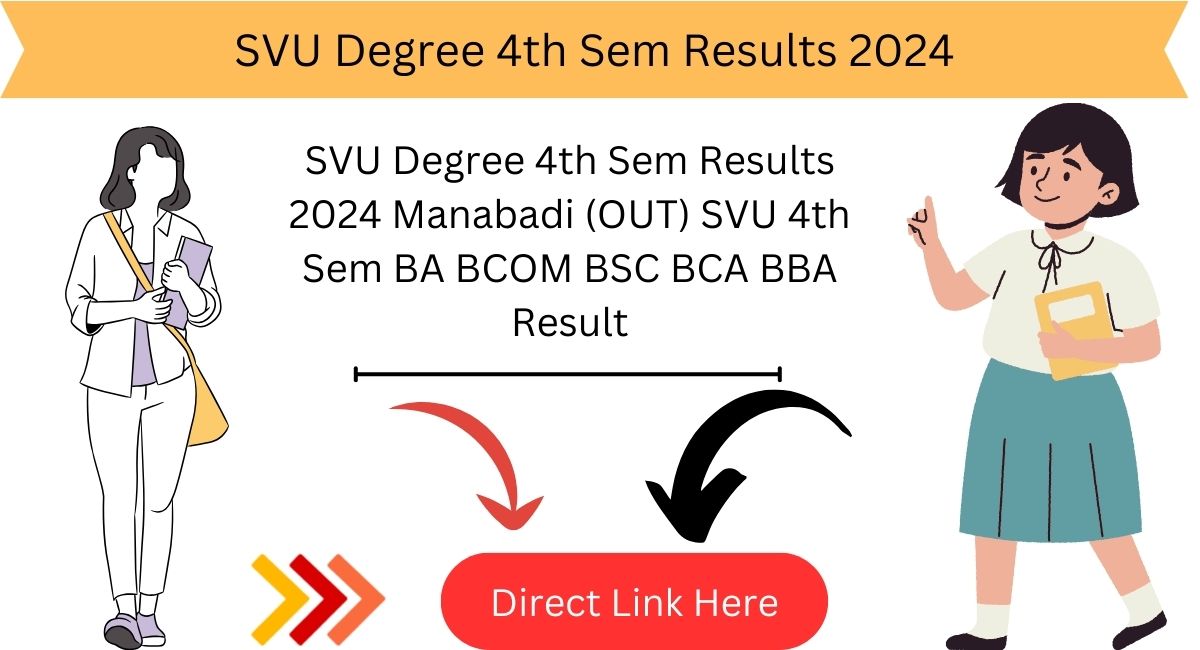 SVU Degree 4th Sem Results 2024 Manabadi (OUT) SVU 4th Sem BA BCOM BSC BCA BBA Result